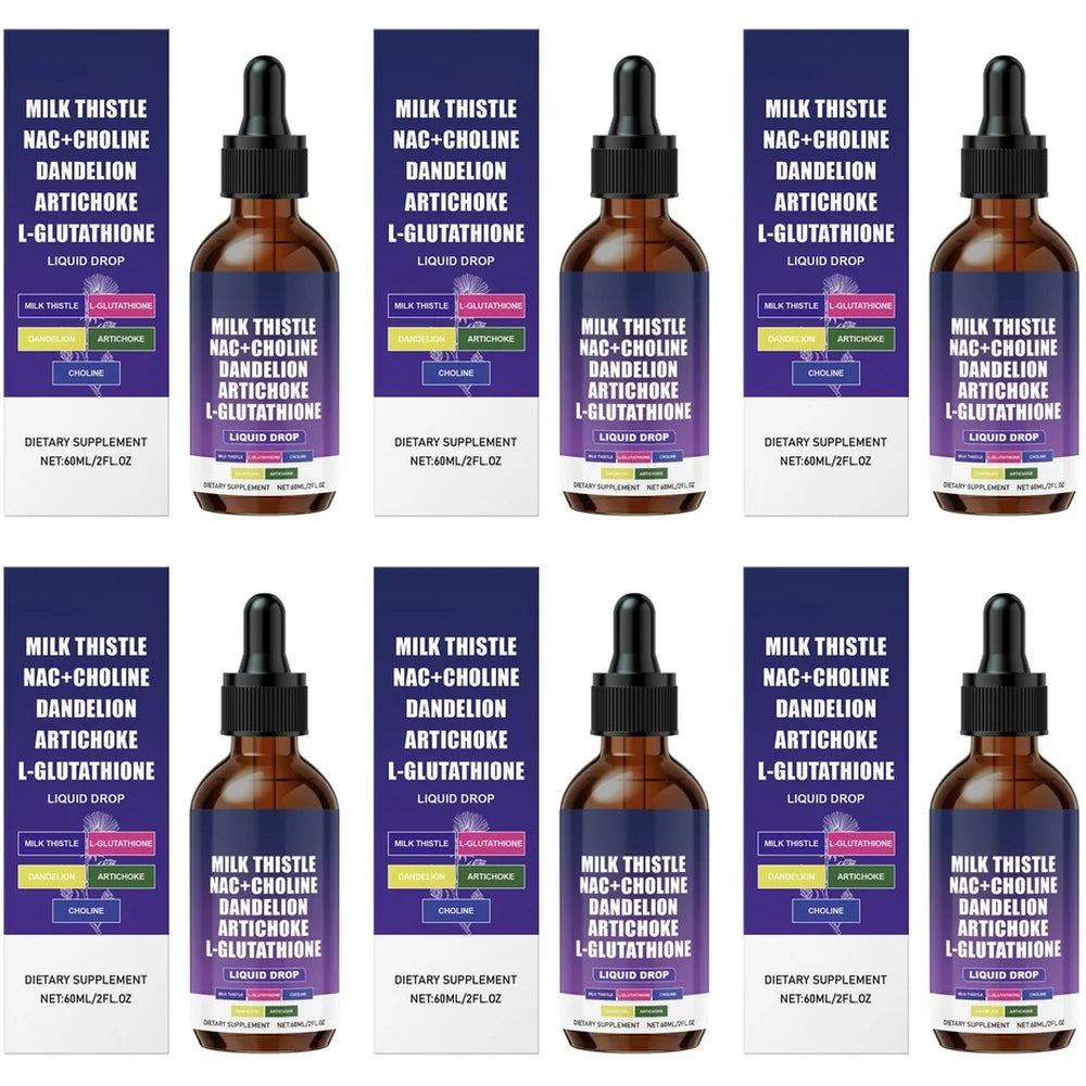 Milvora Liver Reset — Milk Thistle, NAC & Glutathione Liquid Drops (60ml, 30-Day Supply)